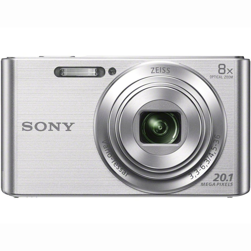 Sony DSC-W830 Cyber-shot 20.1MP Digital Camera (Silver) + 16GB Memory