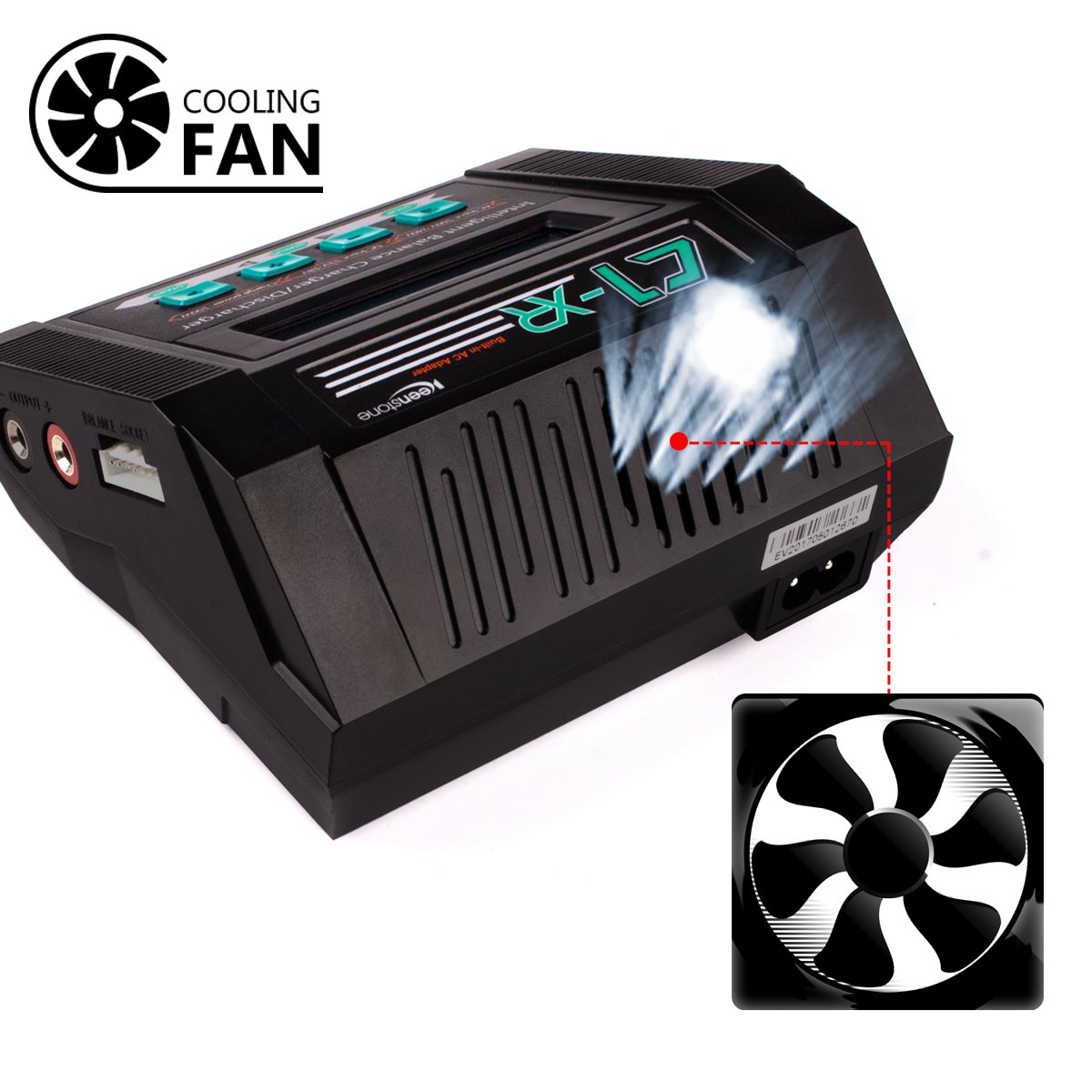 Keenstone Lipo Battery Charger Discharger with Low Voltage Checker 10A 100W AC/DC 1S-6S Digital Battery Pack Charger for Li-Po Li-Hv Li-Ion Li-Fe NiMH Ni-Cd Pb