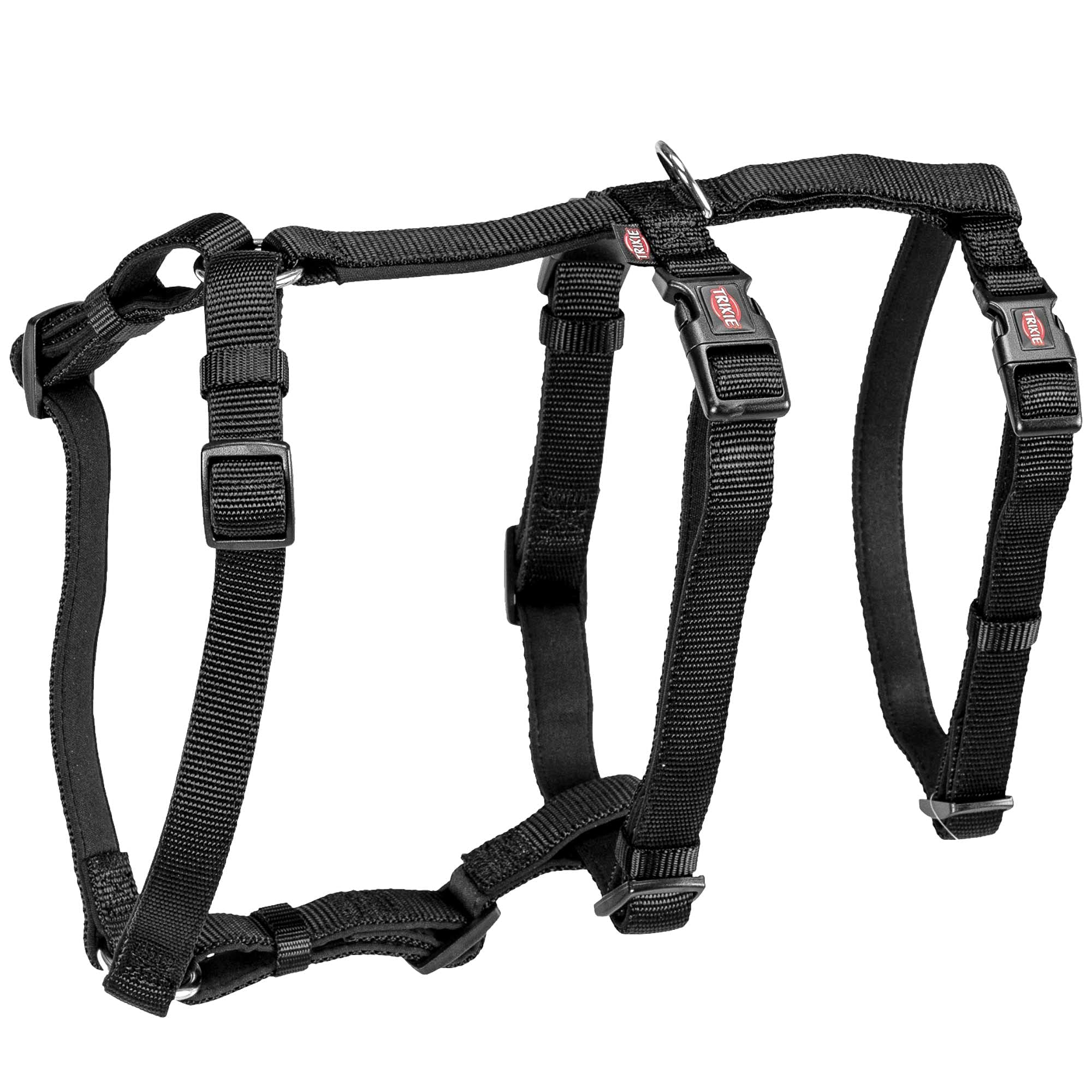 Trixie Stay harness, L-XL: 75-100 cm/25 mm, black