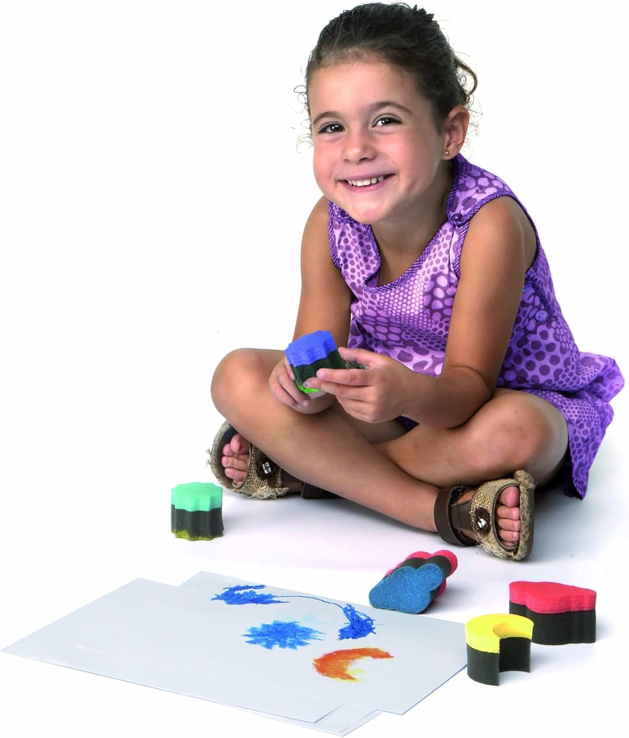 Jovi Finger Paint; Boxed Set of 5 Jars, 35ml (1.2 oz), Core Colors, Washable Finger Paints, Multicolor: Toys & Games