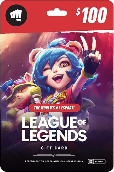 Amazon Co Jp League Of Legends 100 Gift Card Riot Points Na Server Only Online Game Code ゲーム