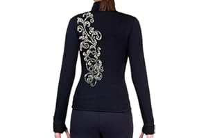 NY2 SPORTSWEAR Figure Skating Polartec Polar Fleece Jacket with Rhinestones JR52B - Adult Sizes