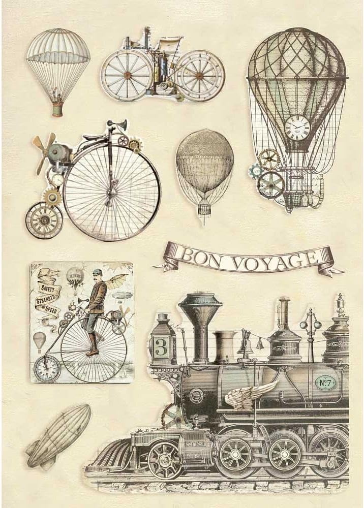 STAMPERIA INTERNATIONAL, KFT Stamperia-Coloured Shape – Transport, Multicoloured, one size