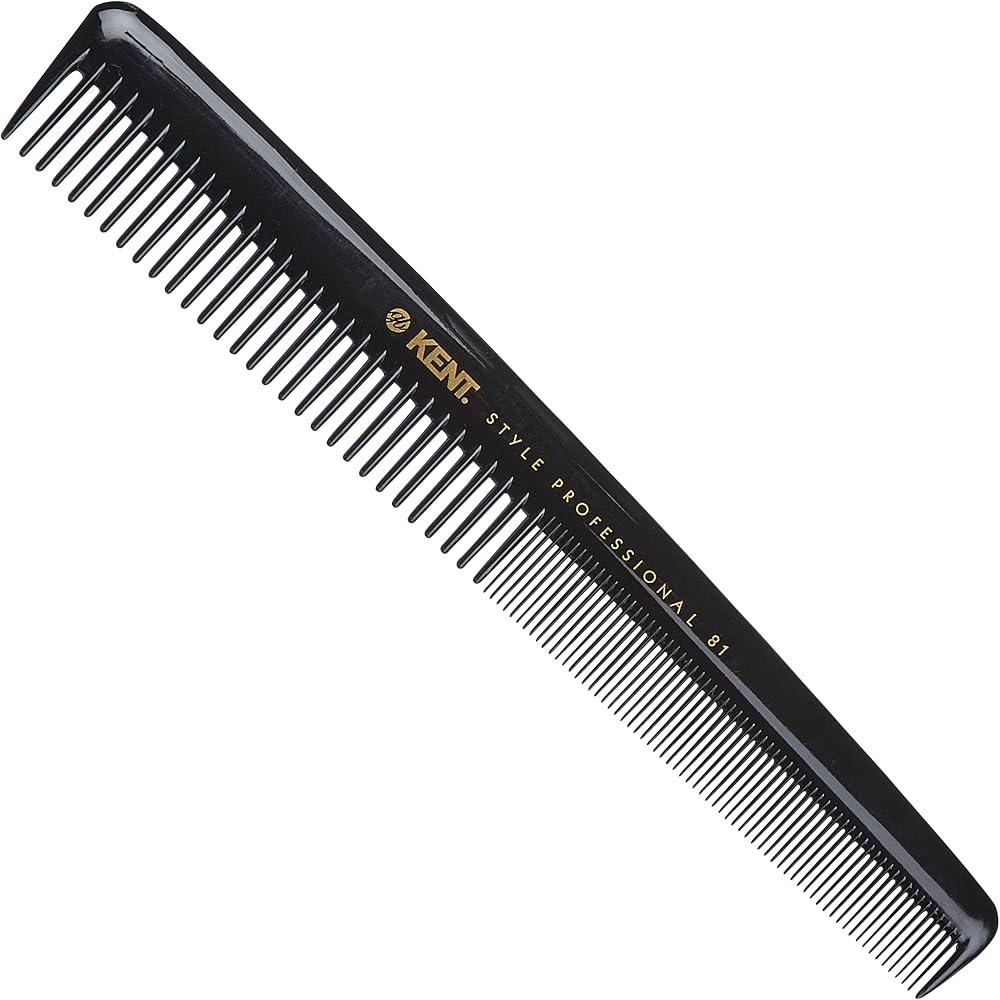 Kent SPC81 Barber Cutting Comb Coarse Fine Teeth Anti-Static Heat Resistant