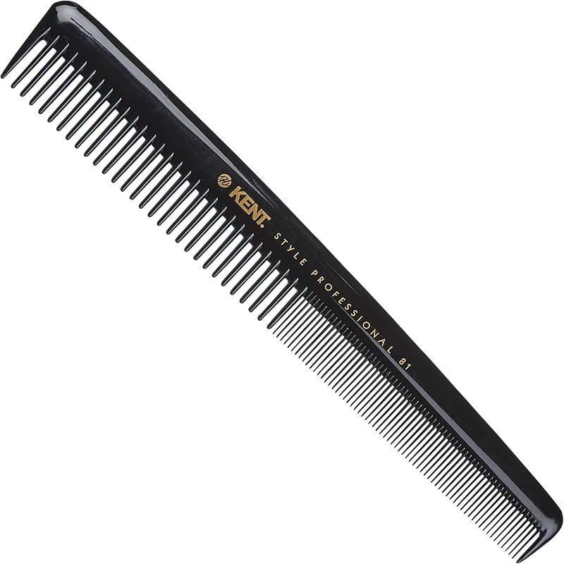 Kent SPC81 Barber Cutting Comb Coarse Fine Teeth Anti-Static Heat Resistant