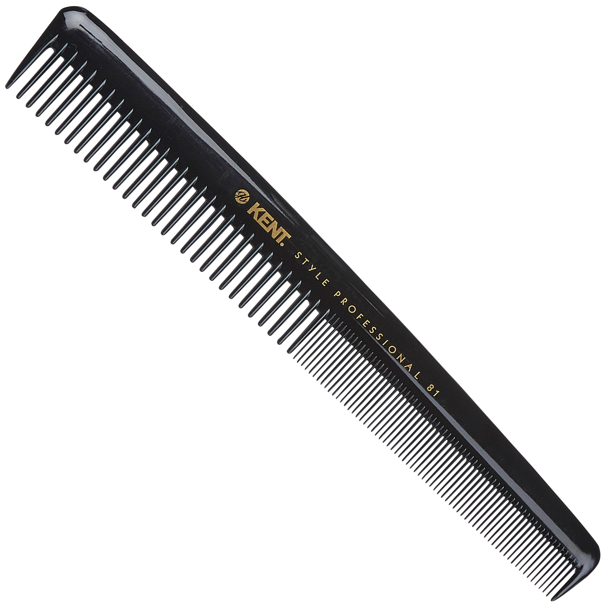 Kent SPC81 Salon-Style Dressing Cutting Comb - Professional Barber Haircut Comb for Styling and Teasing - Kent Quality Barber Supplies