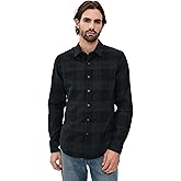 Vince Men's Holme Plaid French Placket Corduroy Shirt