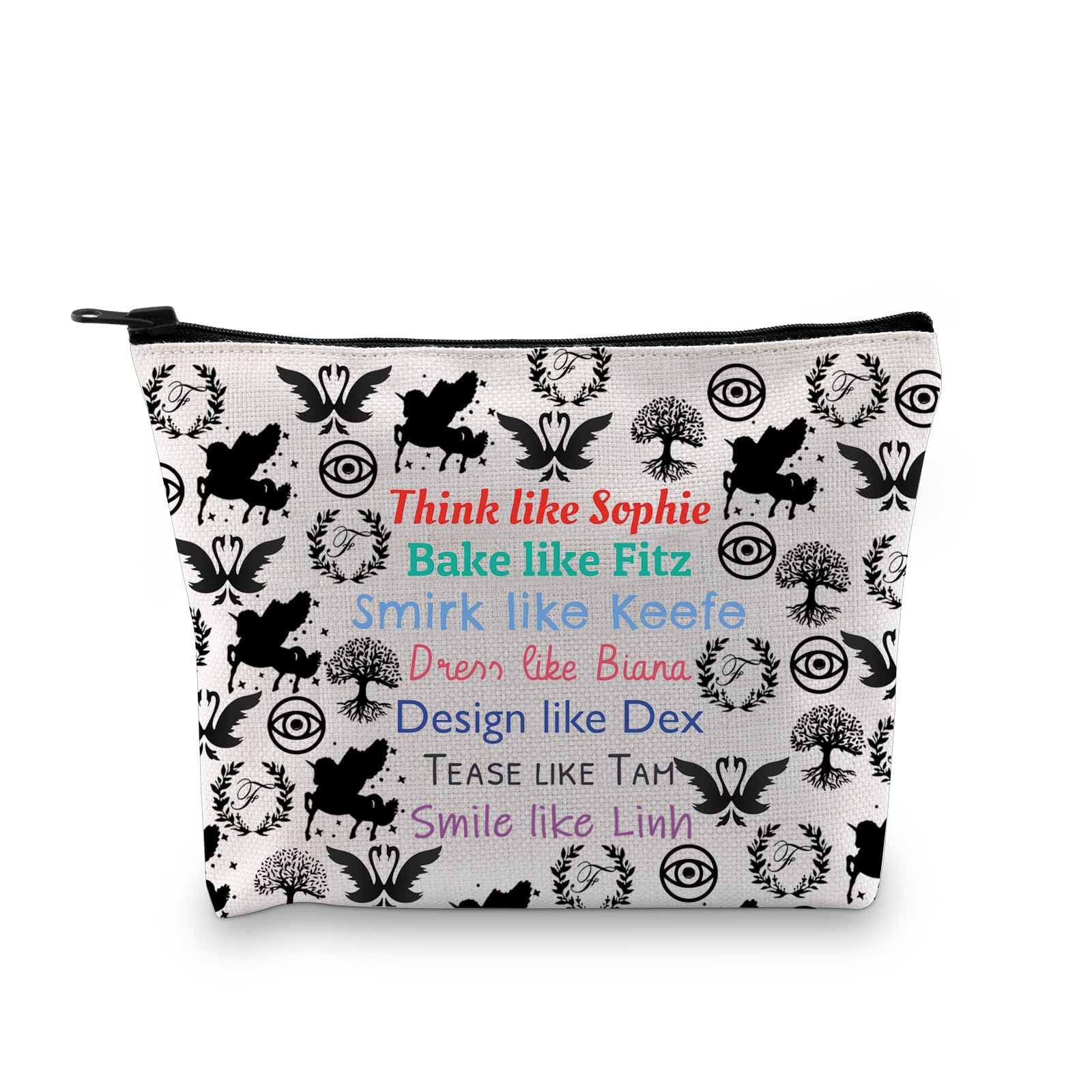 KOTLC Gifts KOTLC Makeup Bag Keeper Fans Gift Bookish Gift Team Foster Keefe Merch KOTLC Reader Cosmetic Bag (Think Like Sopphie UK)
