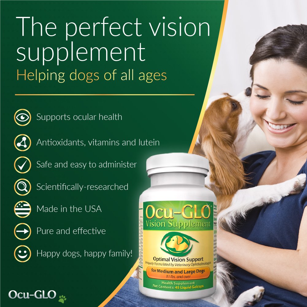 OcuGLO Vision Supplement for Med/Lg Dogs, Animal Necessity Lutein
