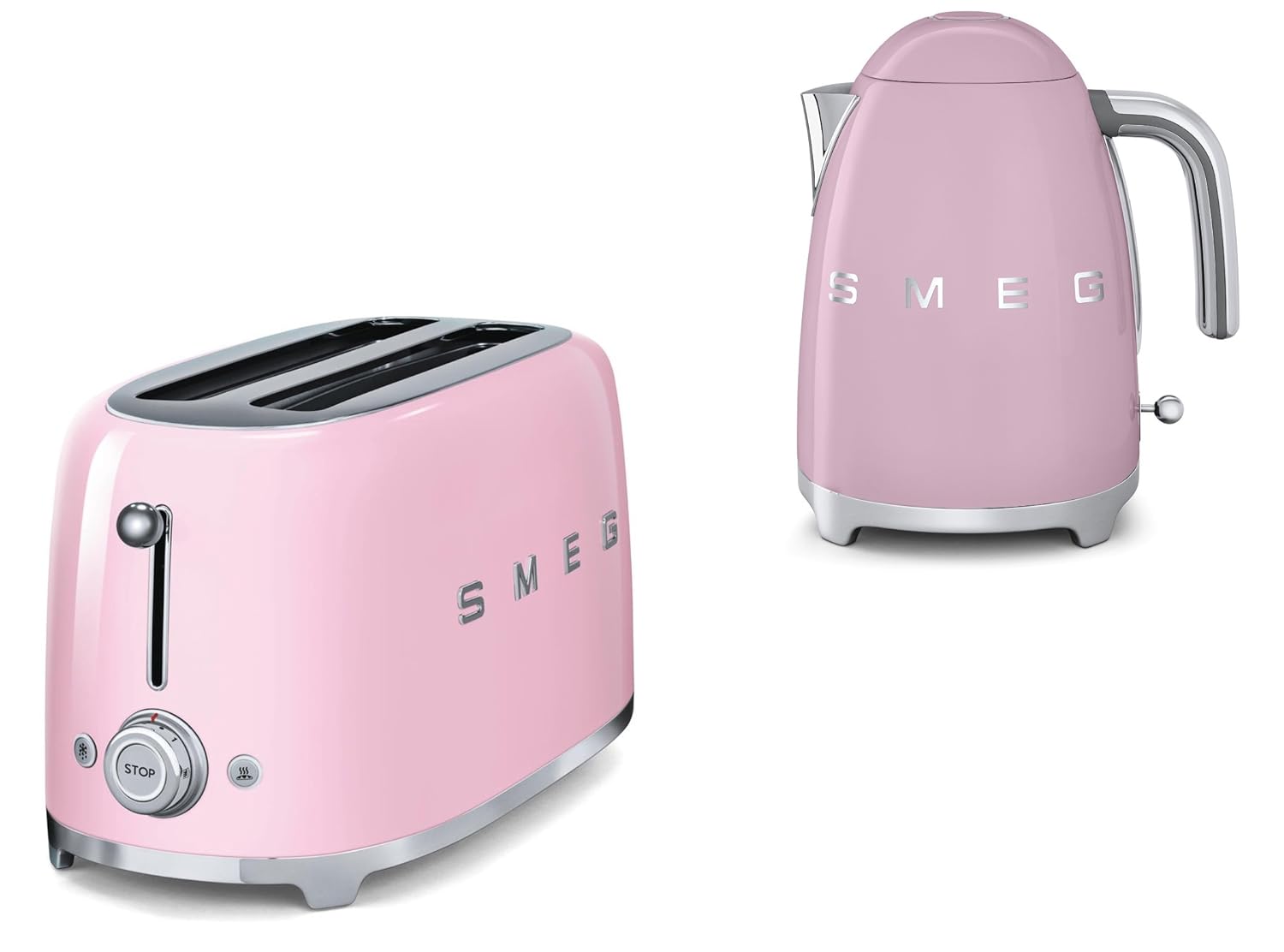 Smeg TSF02PKUK Retro Pink 4 Slice Toaster Home & Garden Store Toasters