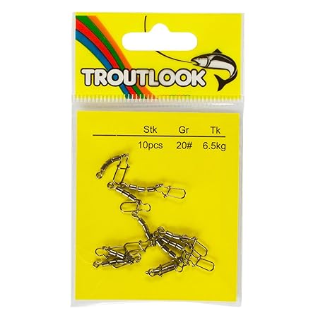 Troutlook Tremarella Forellen Dreifachwirbel mit Safe Snap, Gr. 20, 6,