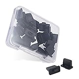 Cable Matters 20-Pack USB Port Covers in Black (USB Dust Cover, USB Port Caps, USB Anti Dust Cover, USB-A Port Protector Plug