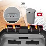 NETTA 50L Sensor Bin Kitchen Touch Free Infrared Lid Grey Large view 4