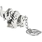 Zannthra Dinosaur Keychain Cute Dino Key Ring for Backpack. Car and Kids Sturdy Metal Keychain Fun Gift for Dinosaur Lovers