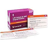 Lab Values & ABG Interpretation Flash Cards – No Fluff – Only Essential Info for Nursing School – 2026 NCLEX ATI HESI Review LPN RN Flash Cards (89 Cards)