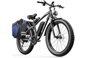 EXRBYKO E Bikes for Adults Electric, Peak 1500W/2000W 37MPH Fat Tire Electric Bike for Adults, 48V 17.5AH 840WH Battery, 80 Miles Ebike with 21-Speed Gear ON/Off Road Electric Bicycle UL Certified