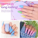 Honey Joy Neon Dip Powder Set 6 Colors Pink Yellow Purple Green Blue No Lamp view 3