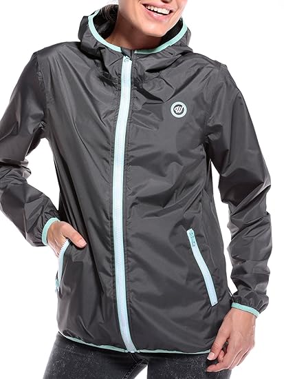 WOLDO Athletic I Damen Regenjacke I Windbreaker I Outdoor I Jacke mit Kapuze I Wasserdicht I Atmungsaktiv I Winddicht I Laufj