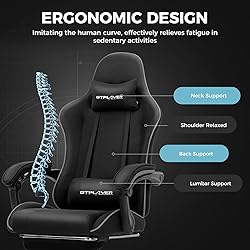 GTPLAYER Gaming Chair with Footrest, Computer Chair