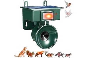 Solar Woodpecker Deterrent for House Ultrasonic Bird Repellent Devices Outdoor Goose Crow Pigeon Deterrents with Motion Activ