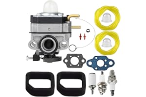 SIMPERAC 307160001 Carburetor for Ryobi Full Crank 2 Cycle RY252CS RY253SS RY251PH RY254BC RY253SS VNM RY252CS VNM RY251PH VNM RY254BC VNM 25cc Trimmer Weed Eater Carburetor Replace for MTD 753-06258A