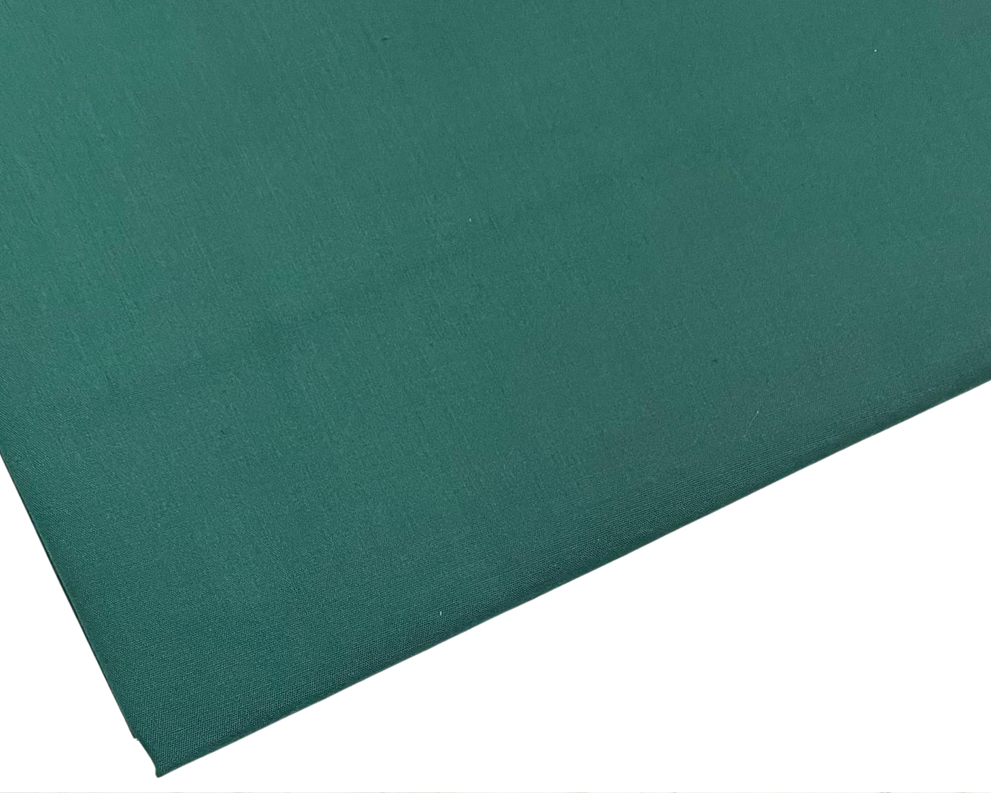Plain Bottle Green Polycotton Fabric - 45 inch / 112 cm Wide (Bottle Green, 3 METRE)