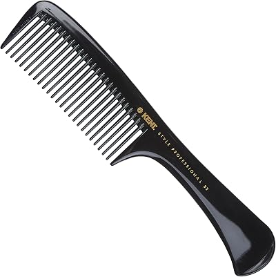 KENT SPC83 Handled Rake Comb Wide Tooth Detangling for Wet Dry Hair
