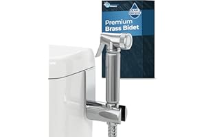 HammerHead Showers® ALL METAL Handheld Bidet Sprayer for Toilet – CHROME – Handheld Bidet Attachment for Toilet With 59” HOSE