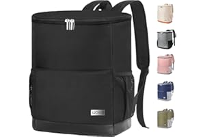 HAWGON Insulated Cooler Backpack Outdoor - Leak Proof Backpack Cooler 30 Cans, Waterproof Lightweight Cooler Bag for 12h Hot/Cold Retention - Soft Cooler for Travel, Camping, Beach, Lunch