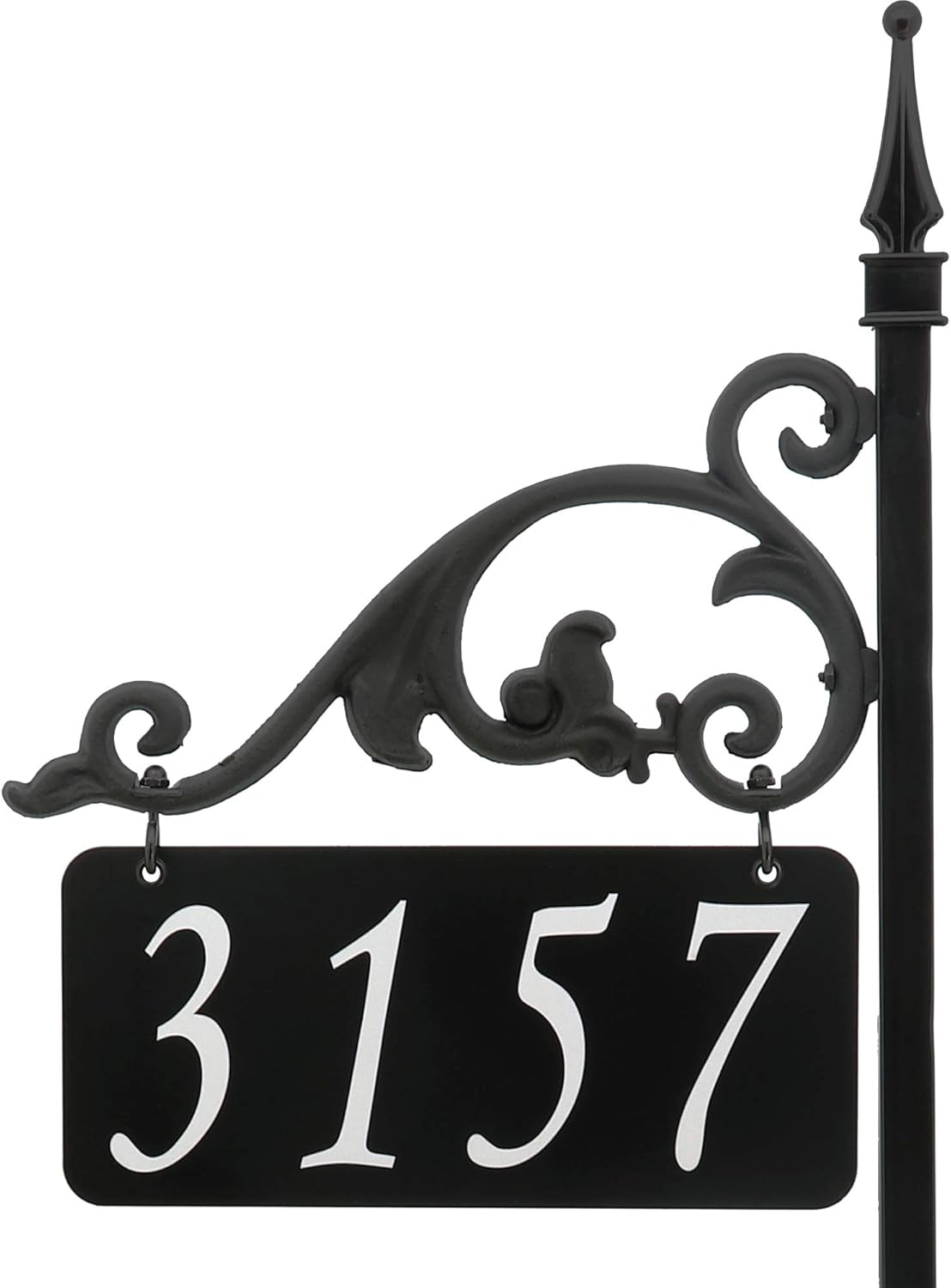 Address Signs - Address America Annandale Double Sided Reflective Address Sign - USA Handcrafted - Help 911, Delivery Driver, Easy To Read Day And Night - 30