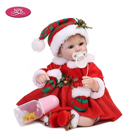 Goolsky 16inch Girl Soft Body Silicone Realistic Baby Doll Play House Game Toys