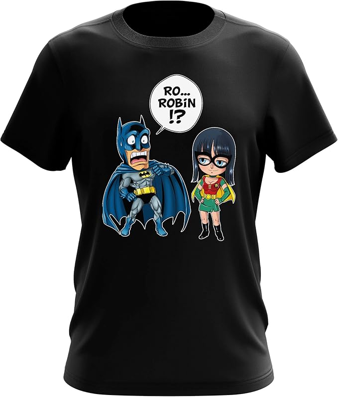 Okiwoki One Piece Batman Lustiges Schwarz Herren T Shirt Batman Und Robin One Piece Batman Parodie Signiert Hochwertiges Herren T Shirt Ref 1 Amazon De Bekleidung