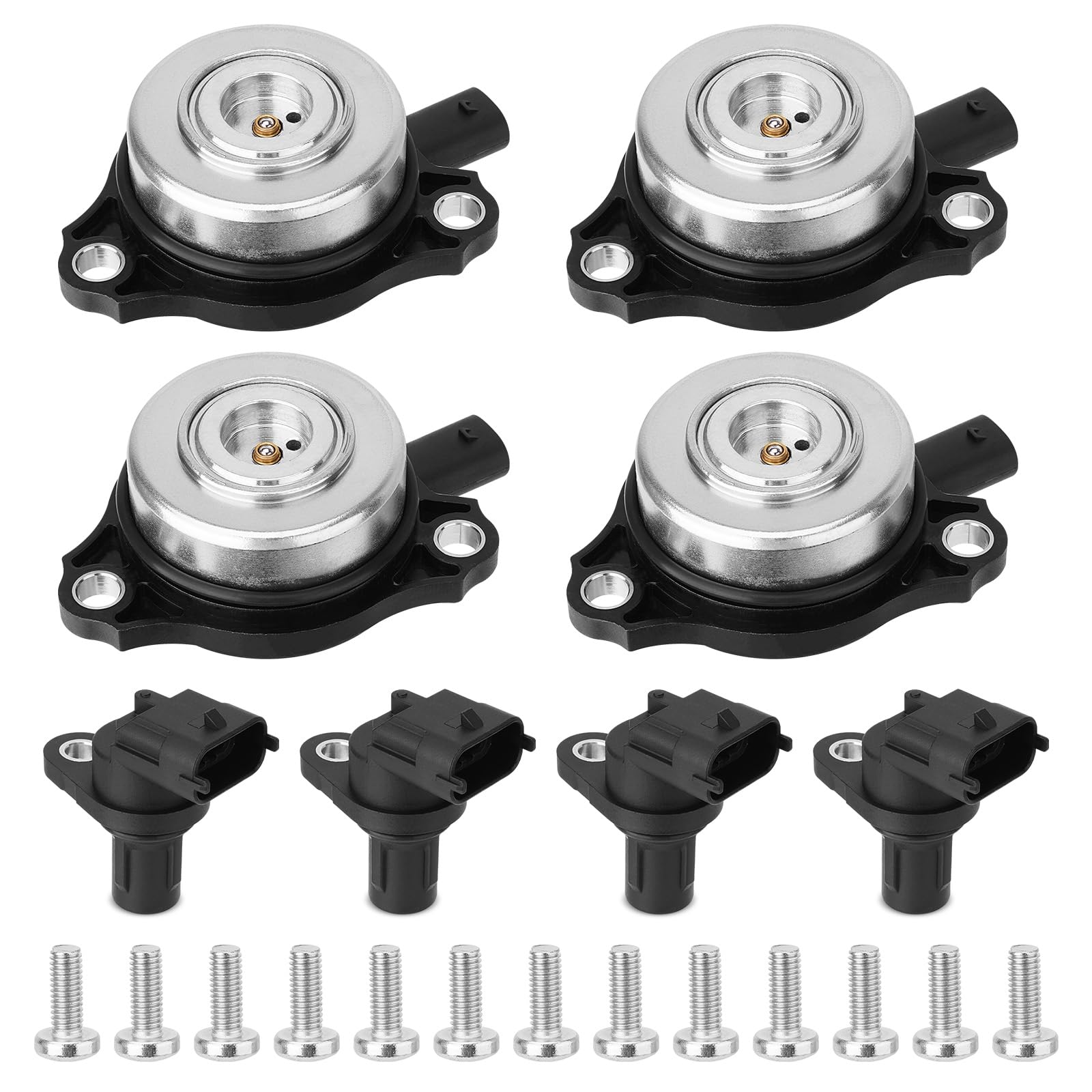 4Pcs Camshaft Position Sensor & 4Pcs Camshaft Adjuster Magnet Solenoid ...