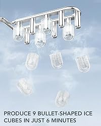 Electactic Ice Maker Countertop, Efficient Easy