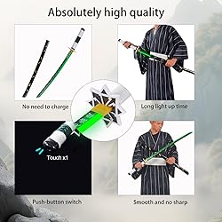 Light Up Sanemi Sword - 40-Inch Plastic with