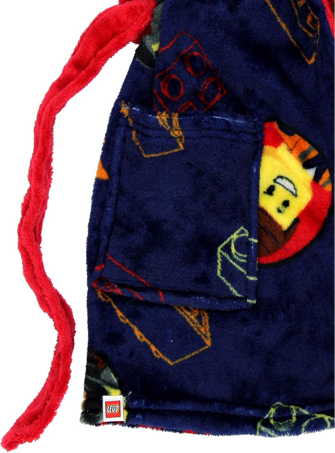 Lego Movie 2 The Second Part Boys Fleece Bathrobe Robe: Clothing