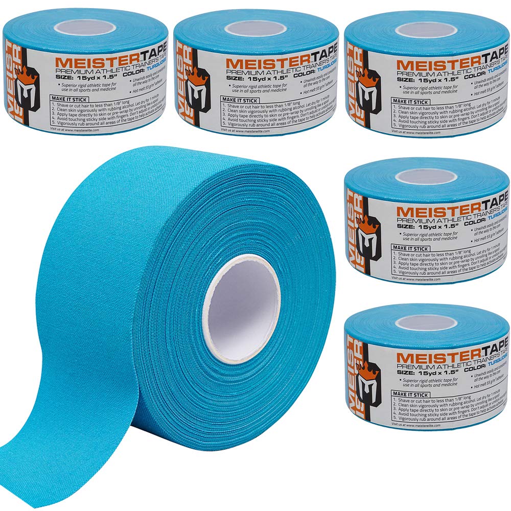 Meister Premium Athletic Zinc Oxide Trainer's Tape for Sports and Medical - 13.7m x 3.8cm