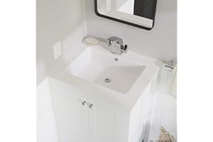 Swiss Madison Well Made Forever SM-VT327 Voltaire Vanity Top Sink, Glossy White