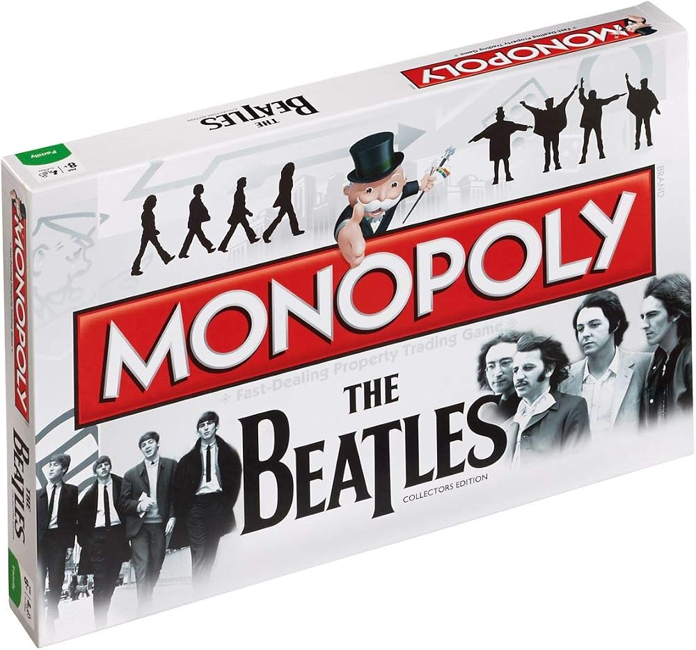 Winning Moves Beatles Monopoly Board Game 2-6 Players Ages 8+