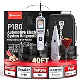 2026 BOSSCOMM P180 Power Circuit Probe Tool, 9-30V Automotive Circuit Tester, AC/DC Voltage/Diode/Resistance/Trailer Light Test, Battery Test, Wire Tracer,40FT Cable
