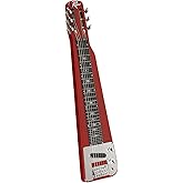 Rogue RLS-1 Lap Steel Guitar with Stand and Gig Bag Metallic Red