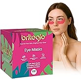 Briteglo Under Eye Patches for Puffy Eyes & Dark Circles - Deep Hydration, Smooth Fine Lines, Anti-Wrinkles Patches, Enriched