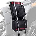 KEMIMOTO ATV Fender Bag, Rear Storage Bags with Water Holder Compatible with Sportsman Scrambler FourTrax Grizzly Snowmobile