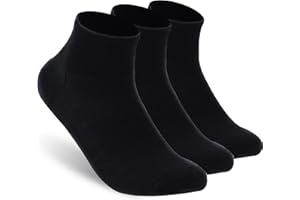 RTZAT Merino Wool Ankle Socks, Men's Women's 90% Wool Athletic Thin Running Moisture Wicking Socks, 3 Pairs