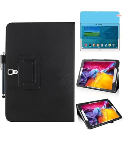Amazon.com: Samsung Tab S 10.5 T800 Case,Bige PU Leather Folio 2