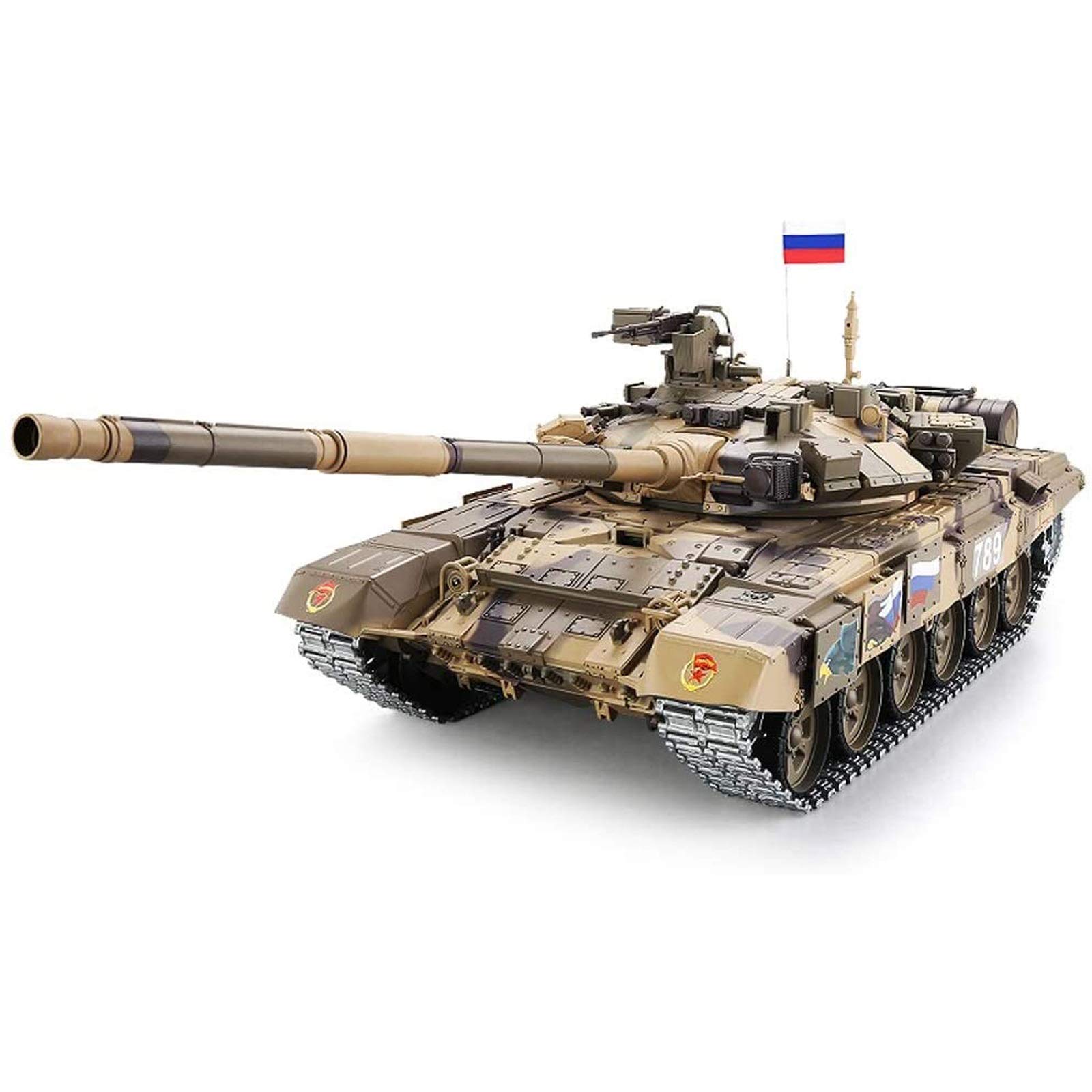 NILINLEI T90 Remote Control Tank, Main Battle T90 Tank Metal Crawler Large Toy Car Military Model To
