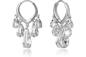 KESAPLAN Huggie Earrings for Women 14K Gold Plated Earrings Dainty Statement Sterling Silver Cute Dangle Earring Hypoallergenic Huggie Hoop Earrings for Wome Trendy Prom Party Jewelry Gift