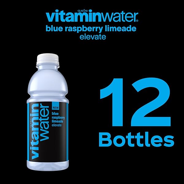 VITAMINWATER BLUE RASPBERRY LIMEADE ELEVATE NUTRIENT ENHANCED WATER BEVERAGE 20 OZ. 12 PACK
