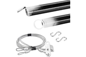 HardwareX supply Heavy Duty Electrophoresis Extension Garage Door Springs for 7ft high (110LB-White)