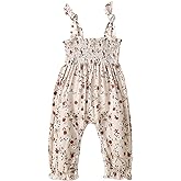 VSQWLZT Infant Toddler Baby Girl Spring Summer Outfits Floral Overalls Suspender Pants One Piece Strap Jumpsuit